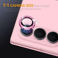 Load image into Gallery viewer, NORTHJO 1 Set Camera Lens Protector Glitter Metal Ring Film, For Galaxy Z Fold7 5G, For Galaxy Z Flip7 5G, For Samsung Galaxy S25 Edge 5G, For Samsung Galaxy A26 5G, For Samsung Galaxy S25 5G, For Samsung Galaxy S25+ 5G