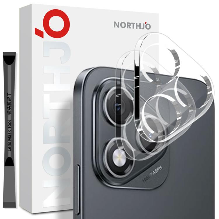 2pcs NORTHJO Camera Lens Protector 3D HD Tempered Glass Film