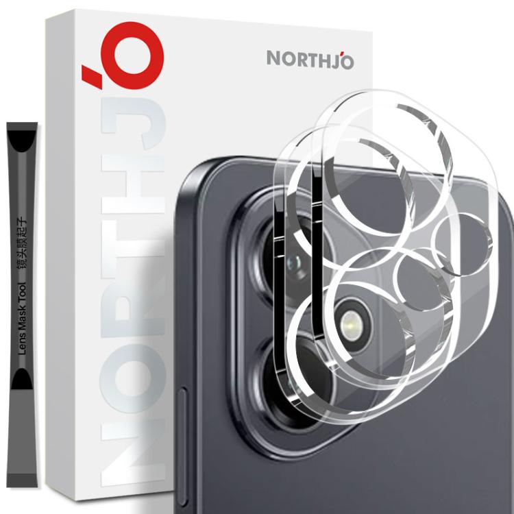 2pcs NORTHJO Camera Lens Protector 3D HD Tempered Glass Film