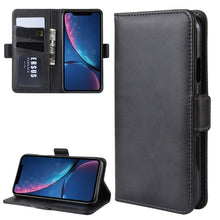 Load image into Gallery viewer, Wallet Stand Leather Cell Phone Case for iPhone XR，with Wallet &amp; Holder &amp; Card Slots, For iPhone XR