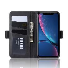 Load image into Gallery viewer, Wallet Stand Leather Cell Phone Case for iPhone XR，with Wallet &amp; Holder &amp; Card Slots, For iPhone XR