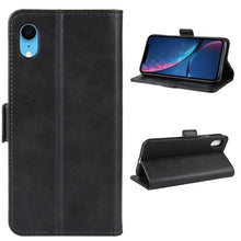 Load image into Gallery viewer, Wallet Stand Leather Cell Phone Case for iPhone XR，with Wallet &amp; Holder &amp; Card Slots, For iPhone XR