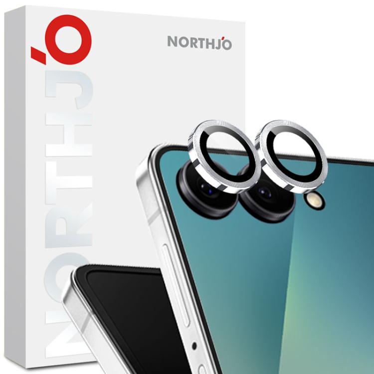 NORTHJO Camera Lens Protector CD Metal Ring Tempered Glass Film