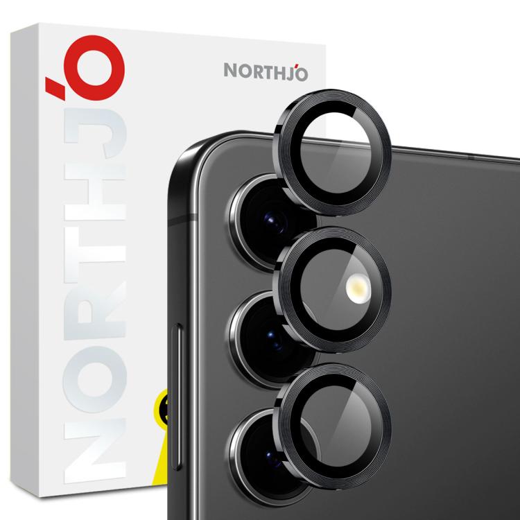 NORTHJO Camera Lens Protector CD Metal Ring Tempered Glass Film, For Galaxy S25 FE 5G, For Galaxy Z Fold7 5G, For Galaxy Z Flip7 5G