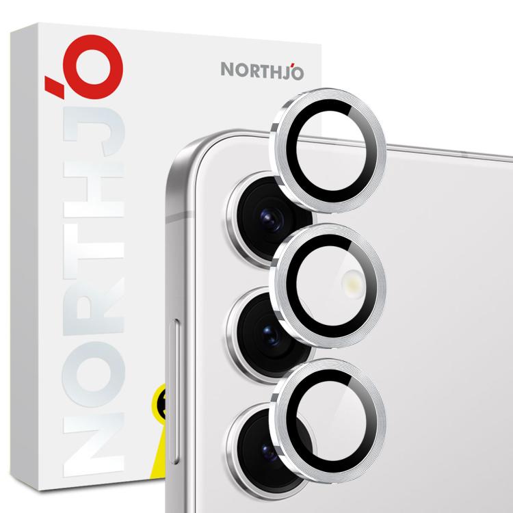 NORTHJO Camera Lens Protector CD Metal Ring Tempered Glass Film, For Galaxy S25 FE 5G, For Galaxy Z Fold7 5G, For Galaxy Z Flip7 5G