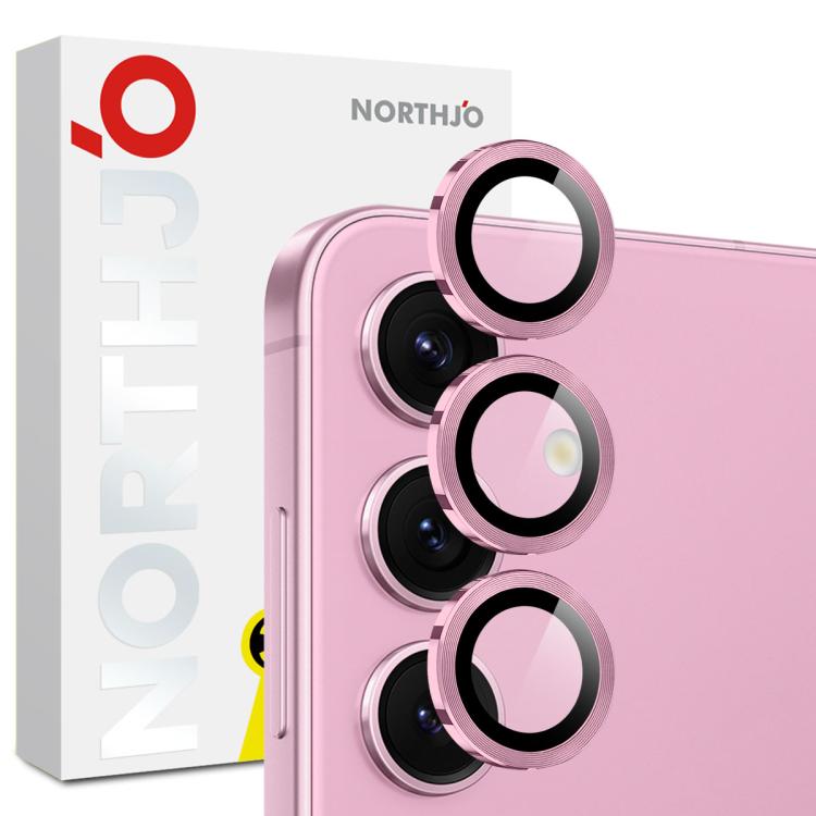 NORTHJO Camera Lens Protector CD Metal Ring Tempered Glass Film, For Galaxy S25 FE 5G, For Galaxy Z Fold7 5G, For Galaxy Z Flip7 5G