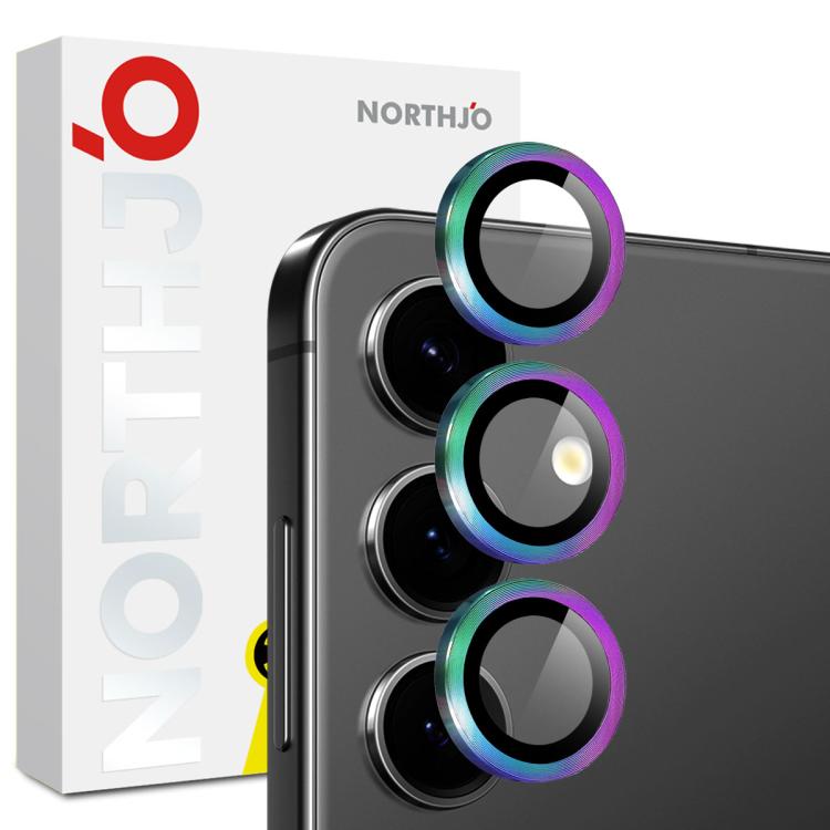 NORTHJO Camera Lens Protector CD Metal Ring Tempered Glass Film