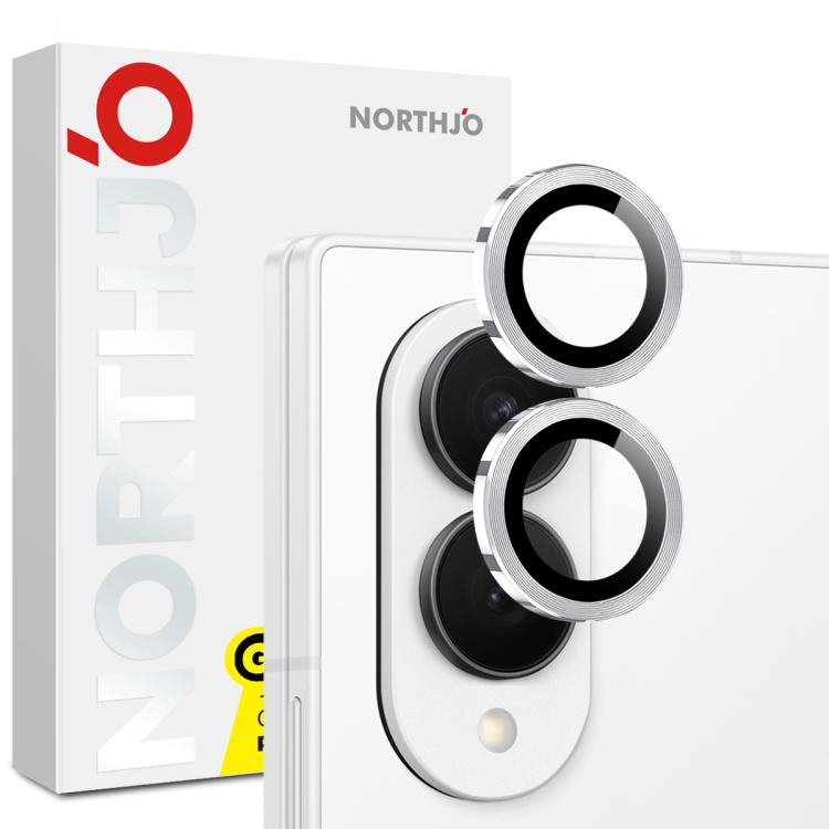 NORTHJO Camera Lens Protector CD Metal Ring Tempered Glass Film, For Galaxy Z Fold8 5G, For Galaxy S26 FE 5G, For Galaxy Z Fold8 Ultra 5G, For Galaxy Z Flip8 5G, For Galaxy S25 FE 5G, For Galaxy Z Fold7 5G