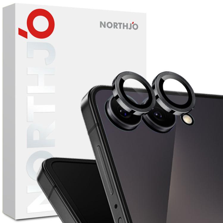 NORTHJO Camera Lens Protector CD Metal Ring Tempered Glass Film, For Galaxy Z Fold8 5G, For Galaxy S26 FE 5G, For Galaxy Z Fold8 Ultra 5G, For Galaxy Z Flip8 5G, For Galaxy S25 FE 5G, For Galaxy Z Fold7 5G
