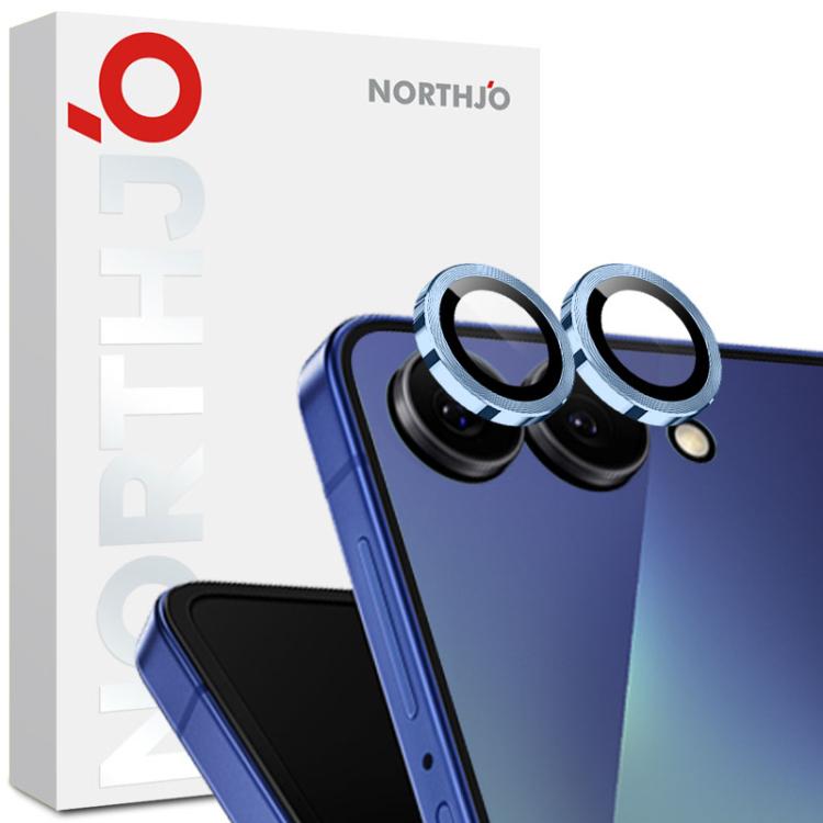 NORTHJO Camera Lens Protector CD Metal Ring Tempered Glass Film, For Galaxy Z Fold8 5G, For Galaxy S26 FE 5G, For Galaxy Z Fold8 Ultra 5G, For Galaxy Z Flip8 5G, For Galaxy S25 FE 5G, For Galaxy Z Fold7 5G