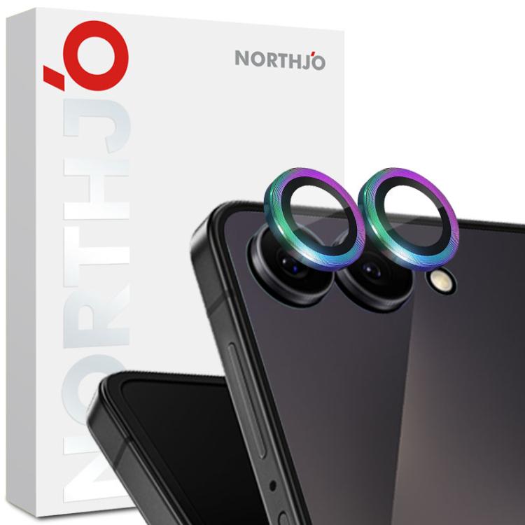 NORTHJO Camera Lens Protector CD Metal Ring Tempered Glass Film, For Galaxy Z Fold8 5G, For Galaxy S26 FE 5G, For Galaxy Z Fold8 Ultra 5G, For Galaxy Z Flip8 5G, For Galaxy S25 FE 5G, For Galaxy Z Fold7 5G