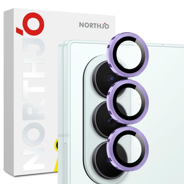 NORTHJO Camera Lens Protector CD Metal Ring Tempered Glass Film, For Galaxy Z Fold8 5G, For Galaxy S26 FE 5G, For Galaxy Z Fold8 Ultra 5G, For Galaxy Z Flip8 5G, For Galaxy S25 FE 5G, For Galaxy Z Fold7 5G