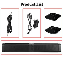 Load image into Gallery viewer, BKS-33 5.0 TV Home Wireless Soundbar, Support TF, Removable and Splice, 3D Stereo Effect