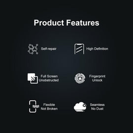 ENKAY Hat-Prince Front Back Full Glue Coverage No Crease Elastic Soft Film