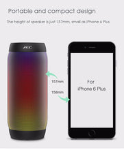 Load image into Gallery viewer, BQ615 PRO Colorful LED Wireless HiFi Stereo Speaker, Combines Bluetooth + TF card player + FM radio + AUX + NFC