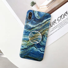 Load image into Gallery viewer, Glossy Marble Folding Bracket Anti-drop TPU Case for iPhone X / XS, Z30, Z6, Z7, Z23, Z16, Z4, Z31, Z29, Z1, Z26, Z9, Z3, Z2, Z27, Z32, Z11, Z12, Z10, Z28, Z20, Z25, Z15, Z22, Z14, Z8, Z19, Z17, Z18, Z5, Z24, Z21, Z13
