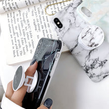 Load image into Gallery viewer, Glossy Marble Folding Bracket Anti-drop TPU Case for iPhone X / XS, Z30, Z6, Z7, Z23, Z16, Z4, Z31, Z29, Z1, Z26, Z9, Z3, Z2, Z27, Z32, Z11, Z12, Z10, Z28, Z20, Z25, Z15, Z22, Z14, Z8, Z19, Z17, Z18, Z5, Z24, Z21, Z13