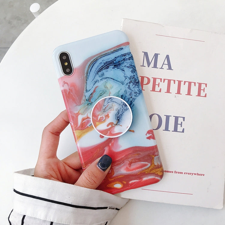 Glossy Marble Folding Bracket Anti-drop TPU Case for iPhone X / XS, Z30, Z6, Z7, Z23, Z16, Z4, Z31, Z29, Z1, Z26, Z9, Z3, Z2, Z27, Z32, Z11, Z12, Z10, Z28, Z20, Z25, Z15, Z22, Z14, Z8, Z19, Z17, Z18, Z5, Z24, Z21, Z13