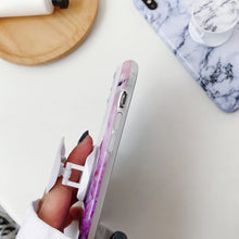 Load image into Gallery viewer, Glossy Marble Folding Bracket Anti-drop TPU Case for iPhone XR, Z30, Z6, Z7, Z23, Z16, Z4, Z31, Z29, Z1, Z26, Z9, Z3, Z2, Z27, Z32, Z11, Z12, Z10, Z28, Z20, Z25, Z15, Z22, Z14, Z8, Z19, Z17, Z18, Z5, Z24, Z21, Z13