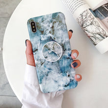 Load image into Gallery viewer, Glossy Marble Folding Bracket Anti-drop TPU Case for iPhone XR, Z30, Z6, Z7, Z23, Z16, Z4, Z31, Z29, Z1, Z26, Z9, Z3, Z2, Z27, Z32, Z11, Z12, Z10, Z28, Z20, Z25, Z15, Z22, Z14, Z8, Z19, Z17, Z18, Z5, Z24, Z21, Z13