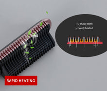 Load image into Gallery viewer, K-SKIN KD388A Electric Ceramic Hair Straightener Combs PTC Heating Hair Care Styling Comb Auto Massager Straightening Lrons
