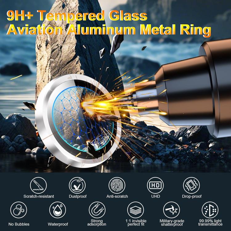 Kalebol No Flicker Ultra-Thin Individual Camera Lens Tempered Glass Film
