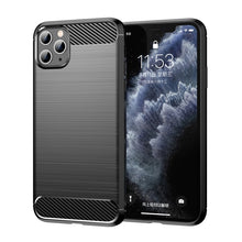 Load image into Gallery viewer, Brushed Texture Carbon Fiber TPU Case for iPhone XI 2019, For iPhone 11 Pro
