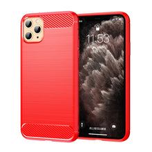 Load image into Gallery viewer, Brushed Texture Carbon Fiber TPU Case for iPhone XI 2019, For iPhone 11 Pro
