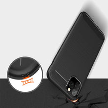 Load image into Gallery viewer, Brushed Texture Carbon Fiber TPU Case for  iPhone XI Max 2019, For iPhone 11 Pro Max