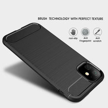Load image into Gallery viewer, Brushed Texture Carbon Fiber TPU Case for iPhone XIR 2019, For iPhone 11