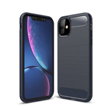 Load image into Gallery viewer, Brushed Texture Carbon Fiber TPU Case for iPhone XIR 2019, For iPhone 11
