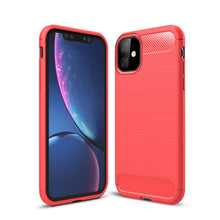 Load image into Gallery viewer, Brushed Texture Carbon Fiber TPU Case for iPhone XIR 2019, For iPhone 11