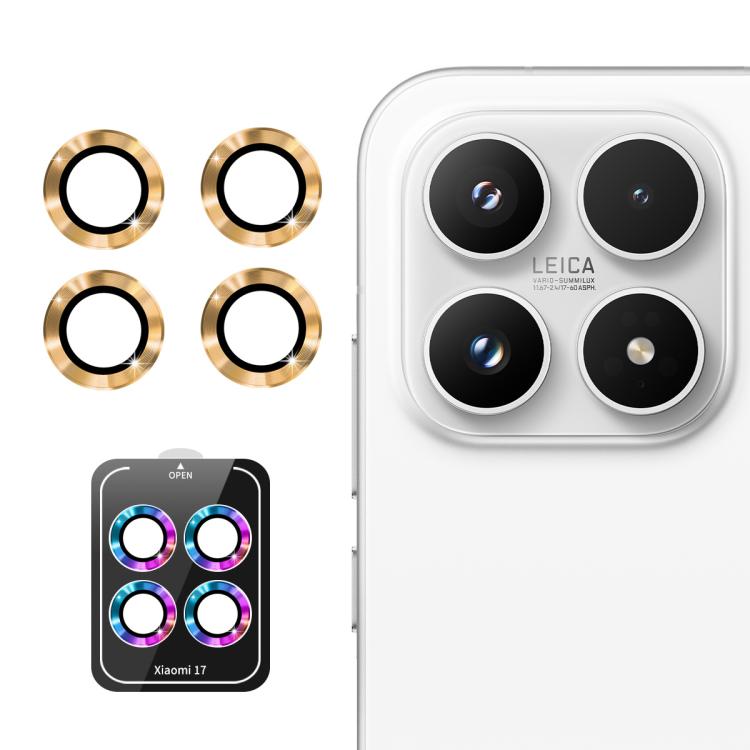 ENKAY Hat-Prince 9H Rear Camera Lens Aluminium Alloy Tempered Glass Film, For Xiaomi 17 Pro Max, For Redmi Note 15 5G Global 164mm, For Xiaomi 17 Pro, For Xiaomi 17, For Redmi Note 15 Pro / 15 Pro+ 5G Global, For Redmi Note 15 Pro 4G Global 163.2mm