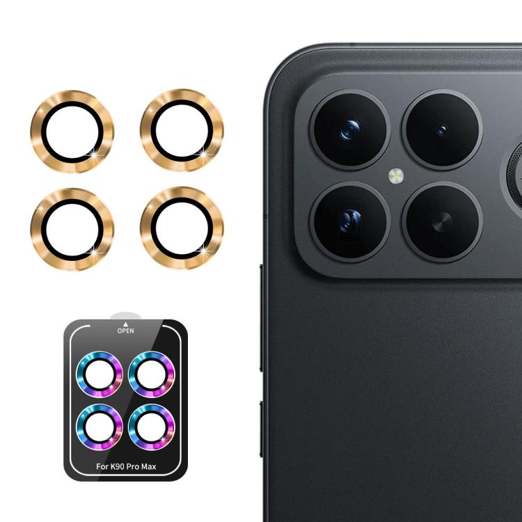 ENKAY Hat-Prince 9H Rear Camera Lens Aluminium Alloy Tempered Glass Film, For Redmi Note 17 Pro 5G Global 163mm, For Xiaomi Poco F8 Ultra, For Redmi Note 15 4G Global 164mm, For Xiaomi Poco F8 Pro, For Redmi K90, For Redmi K90 Pro Max