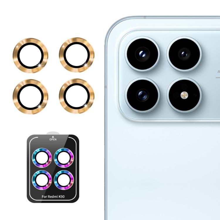 ENKAY Hat-Prince 9H Rear Camera Lens Aluminium Alloy Tempered Glass Film, For Redmi Note 17 Pro 5G Global 163mm, For Xiaomi Poco F8 Ultra, For Redmi Note 15 4G Global 164mm, For Xiaomi Poco F8 Pro, For Redmi K90, For Redmi K90 Pro Max