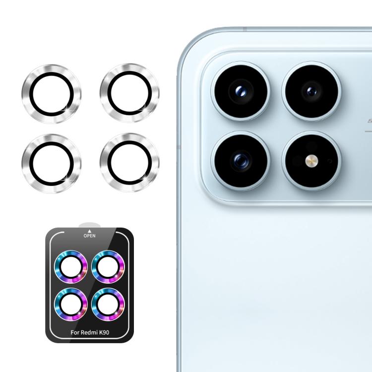 ENKAY Hat-Prince 9H Rear Camera Lens Aluminium Alloy Tempered Glass Film, For Redmi Note 17 Pro 5G Global 163mm, For Xiaomi Poco F8 Ultra, For Redmi Note 15 4G Global 164mm, For Xiaomi Poco F8 Pro, For Redmi K90, For Redmi K90 Pro Max