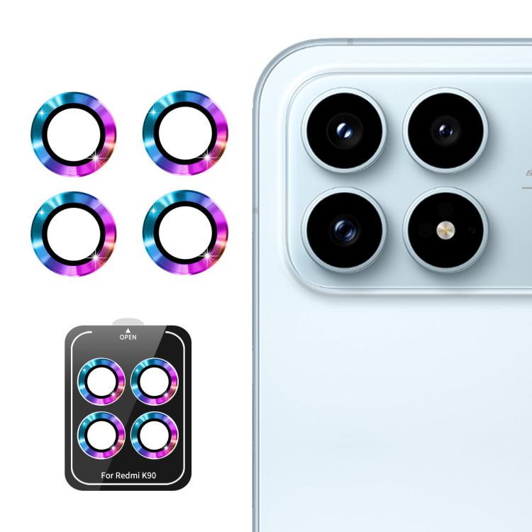 ENKAY Hat-Prince 9H Rear Camera Lens Aluminium Alloy Tempered Glass Film, For Redmi Note 17 Pro 5G Global 163mm, For Xiaomi Poco F8 Ultra, For Redmi Note 15 4G Global 164mm, For Xiaomi Poco F8 Pro, For Redmi K90, For Redmi K90 Pro Max