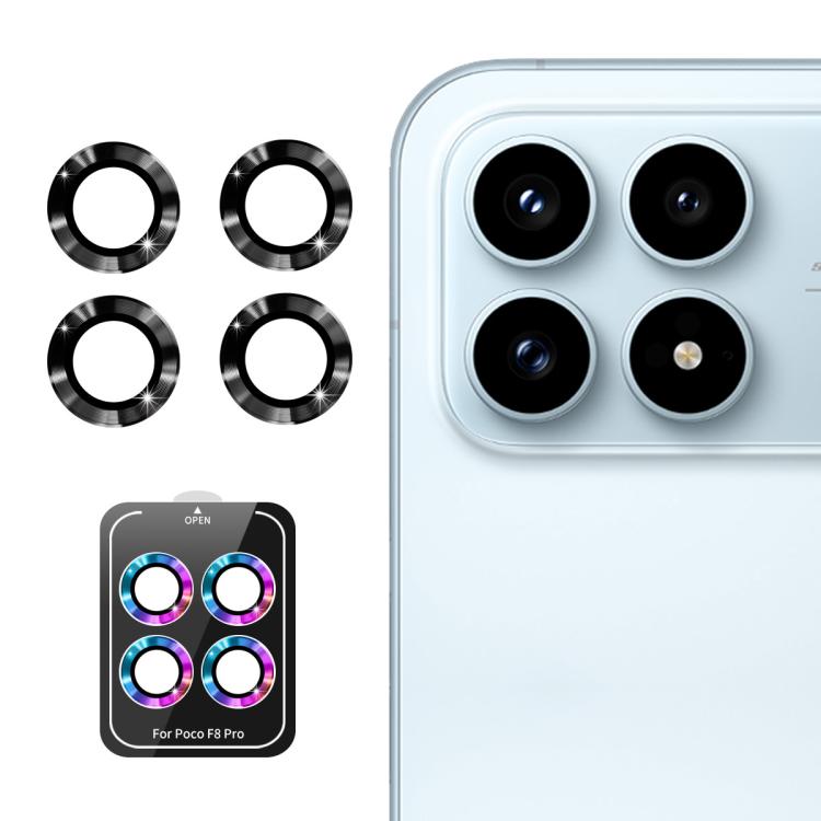 ENKAY Hat-Prince 9H Rear Camera Lens Aluminium Alloy Tempered Glass Film, For Redmi Note 17 Pro 5G Global 163mm, For Xiaomi Poco F8 Ultra, For Redmi Note 15 4G Global 164mm, For Xiaomi Poco F8 Pro, For Redmi K90, For Redmi K90 Pro Max