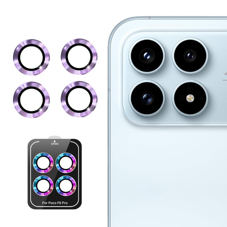 ENKAY Hat-Prince 9H Rear Camera Lens Aluminium Alloy Tempered Glass Film, For Redmi Note 17 Pro 5G Global 163mm, For Xiaomi Poco F8 Ultra, For Redmi Note 15 4G Global 164mm, For Xiaomi Poco F8 Pro, For Redmi K90, For Redmi K90 Pro Max