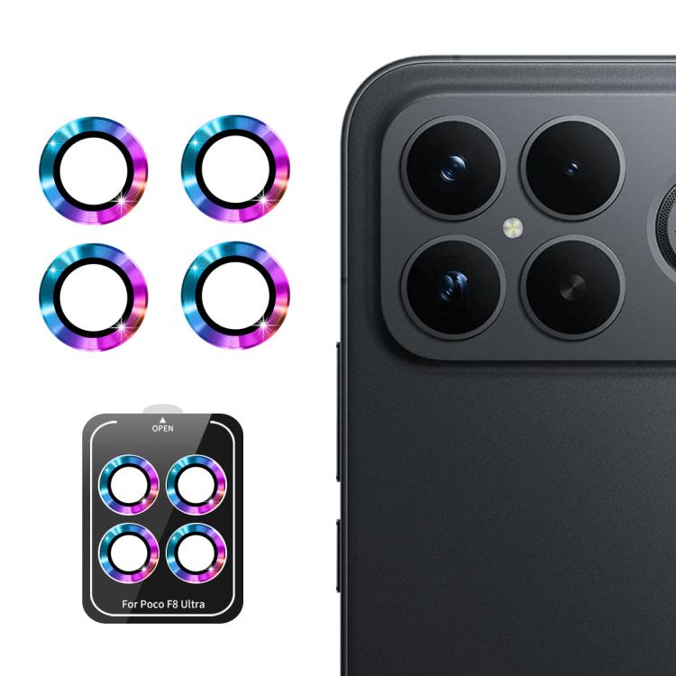 ENKAY Hat-Prince 9H Rear Camera Lens Aluminium Alloy Tempered Glass Film, For Redmi Note 17 Pro 5G Global 163mm, For Xiaomi Poco F8 Ultra, For Redmi Note 15 4G Global 164mm, For Xiaomi Poco F8 Pro, For Redmi K90, For Redmi K90 Pro Max