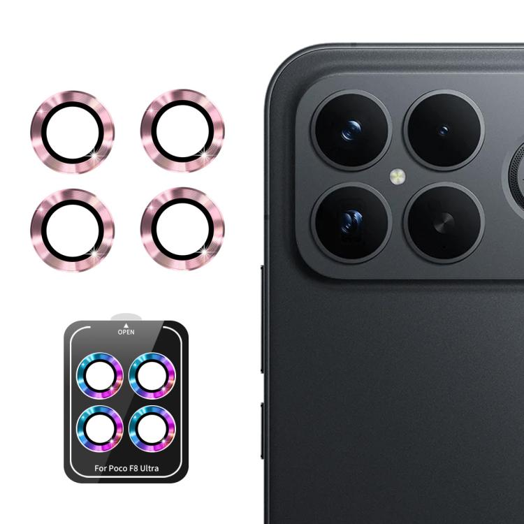 ENKAY Hat-Prince 9H Rear Camera Lens Aluminium Alloy Tempered Glass Film, For Redmi Note 17 Pro 5G Global 163mm, For Xiaomi Poco F8 Ultra, For Redmi Note 15 4G Global 164mm, For Xiaomi Poco F8 Pro, For Redmi K90, For Redmi K90 Pro Max