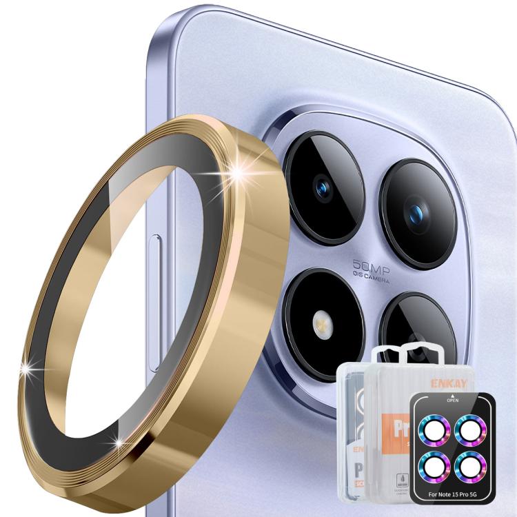 ENKAY Hat-Prince 9H Rear Camera Lens Aluminium Alloy Tempered Glass Film, For Xiaomi 17 Pro Max, For Redmi Note 15 5G Global 164mm, For Xiaomi 17 Pro, For Xiaomi 17, For Redmi Note 15 Pro / 15 Pro+ 5G Global, For Redmi Note 15 Pro 4G Global 163.2mm