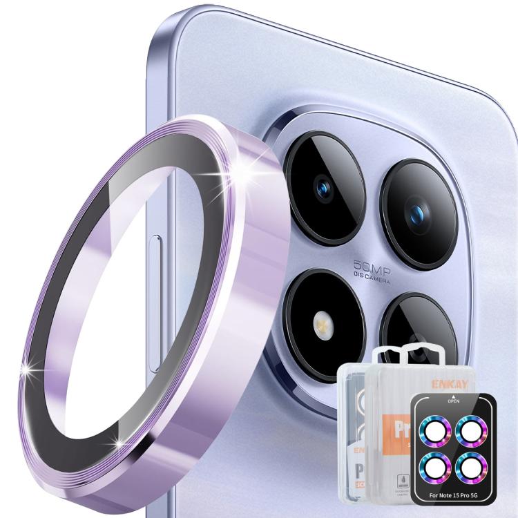 ENKAY Hat-Prince 9H Rear Camera Lens Aluminium Alloy Tempered Glass Film, For Xiaomi 17 Pro Max, For Redmi Note 15 5G Global 164mm, For Xiaomi 17 Pro, For Xiaomi 17, For Redmi Note 15 Pro / 15 Pro+ 5G Global, For Redmi Note 15 Pro 4G Global 163.2mm