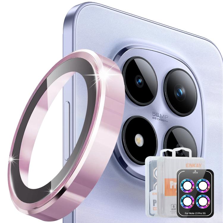 ENKAY Hat-Prince 9H Rear Camera Lens Aluminium Alloy Tempered Glass Film, For Xiaomi 17 Pro Max, For Redmi Note 15 5G Global 164mm, For Xiaomi 17 Pro, For Xiaomi 17, For Redmi Note 15 Pro / 15 Pro+ 5G Global, For Redmi Note 15 Pro 4G Global 163.2mm