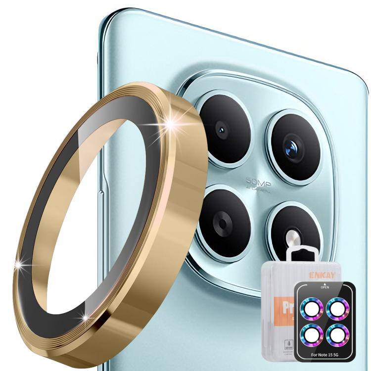 ENKAY Hat-Prince 9H Rear Camera Lens Aluminium Alloy Tempered Glass Film, For Xiaomi 17 Pro Max, For Redmi Note 15 5G Global 164mm, For Xiaomi 17 Pro, For Xiaomi 17, For Redmi Note 15 Pro / 15 Pro+ 5G Global, For Redmi Note 15 Pro 4G Global 163.2mm