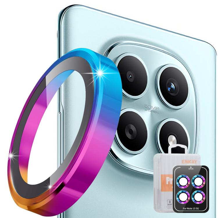 ENKAY Hat-Prince 9H Rear Camera Lens Aluminium Alloy Tempered Glass Film, For Xiaomi 17 Pro Max, For Redmi Note 15 5G Global 164mm, For Xiaomi 17 Pro, For Xiaomi 17, For Redmi Note 15 Pro / 15 Pro+ 5G Global, For Redmi Note 15 Pro 4G Global 163.2mm