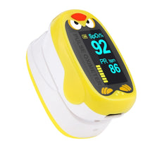Load image into Gallery viewer, Pediatric Finger Pulse Oximeter Neonatal Blood Oxygen Children Kids Rechargeable USB Saturation Infant Oximetro Pediatrico, yellow, Orange