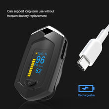 Load image into Gallery viewer, Portable Pulsioximetro Finger spo2 Pulse oxymeter blood oxygen monitor saturatiemeter (Orange)