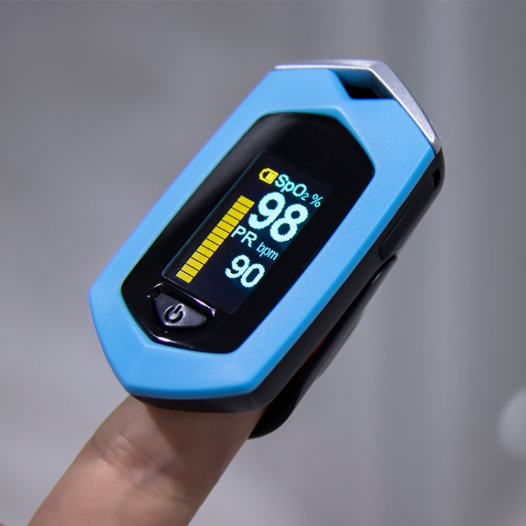 Portable Pulsioximetro Finger spo2 Pulse oxymeter blood oxygen monitor saturatiemeter (Orange)