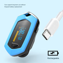 Load image into Gallery viewer, Portable Pulsioximetro Finger spo2 Pulse oxymeter blood oxygen monitor saturatiemeter (Orange)